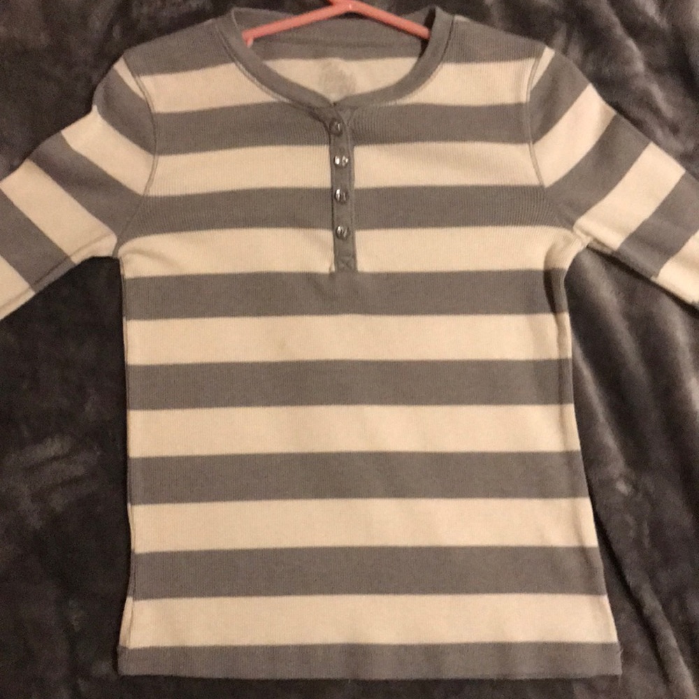 White and silver dressy girls shirt